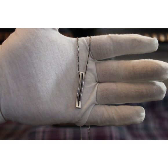 *925* Sterling Silver Hot Diamonds Marked Diamond Pendant Necklace - Picture 9 of 10